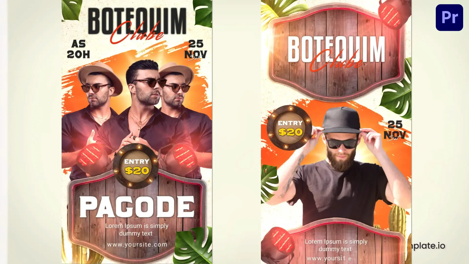 Botequim Club Party Promo Flyer Instagram Story